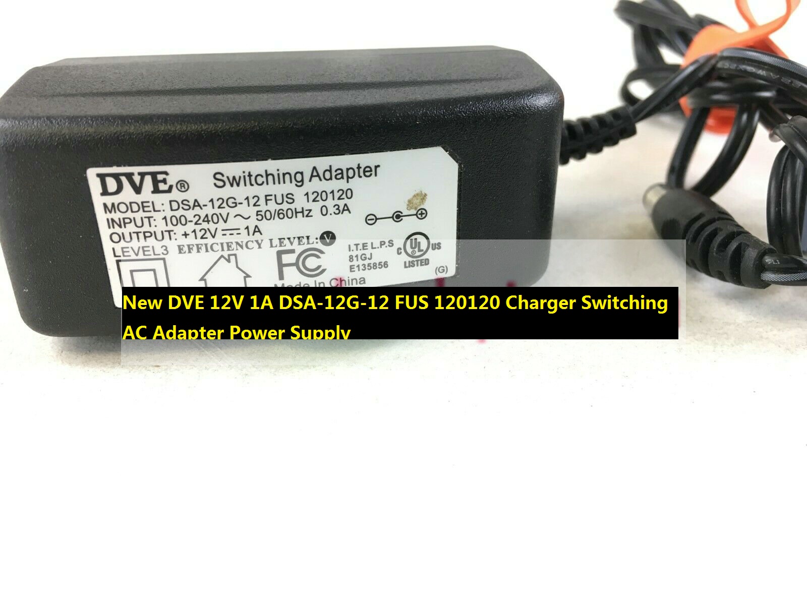 *Brand NEW* DVE 12V 1A AC Adapter DSA-12G-12 FUS 120120 Charger Switching Power Supply